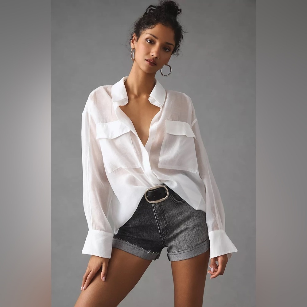 Anthropologie Pilcro Signature High-Rise Shorts Size 28 EUC